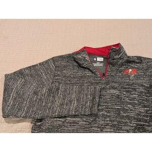 Tampa Bay Buccaneers NFL Team Apparel Quarter Zip Pullover - Mens L